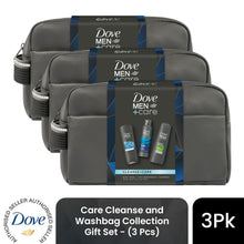 Load image into Gallery viewer, Dove Men+Care Cleanse+Care Washbag Gift Set 3 piece, Choose your pack 1,2,3 or 4