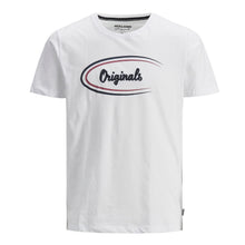 Load image into Gallery viewer, Jack &amp; Jones Jorriley Crew Neck T-Shirt Short Sleeve White Cotton Tee Size XS