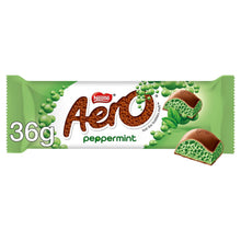 Load image into Gallery viewer, Nestle Chocolate Bar, Aero Peppermint Chocolate Bar 24x36g (2 Pack)