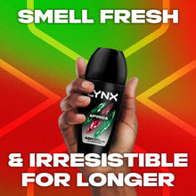 Load image into Gallery viewer, Lynx Africa Anti Perspirant Roll On 48 Hours Anti Sweat Protection 50ml, 12 Pack