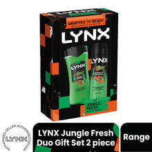 Load image into Gallery viewer, LYNX Jungle Fresh Duo Gift Set 2 piece, Choose Your Pack Size 1,2,3 or 4