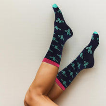 Load image into Gallery viewer, Flo Knee High Compression Socks Bright Pattern Support Travel Sports S/M or L/XL