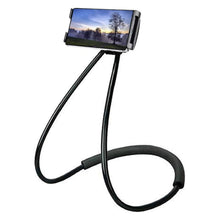 Load image into Gallery viewer, Gooseneck Universal Phone Holder Black Flexible Adjustable Mobile Stand Clamp