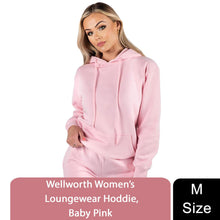 Load image into Gallery viewer, Wellworth Womens Baby Pink Hoodie Size M Soft Cozy Loungewear Pullover