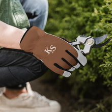 Load image into Gallery viewer, Kent &amp; Stowe SureFit Spandex Copper, white &amp; black Gardening gloves Small