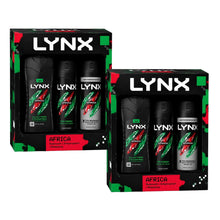 Load image into Gallery viewer, LYNX Africa Trio Gift Set 3 piece, Choose your pack 1,2,3 or 4