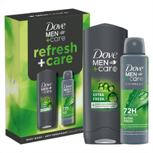 Load image into Gallery viewer, Dove Men+Care Refresh+Care Gift Set with Extra Fresh Bodywash &amp; Antiperspirant