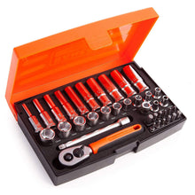 Load image into Gallery viewer, BAHCO SL25L SOCKET SET 37PC 1/4SQDR MM DEEP
