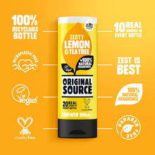 Load image into Gallery viewer, Original Source Vegan Shower Gel with 100% natural Fragrance 500ml, 6 Pack