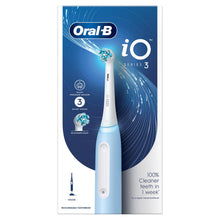 Load image into Gallery viewer, Oral-B iO Series 3 Ultimate Clean Electric Rechargeable Toothbrush, Ice Blue
