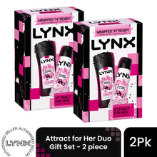 Load image into Gallery viewer, LYNX Attract for Her Duo Gift Set 2 piece, Choose Your Pack Size 1,2,3 or 4