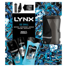 Load image into Gallery viewer, Lynx DON'T SWEAT Ice Chill Collection Gift Set for Him with Gym Towel &amp; Bottle