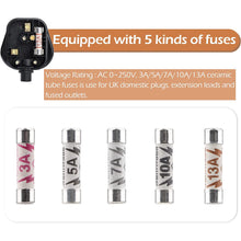 Load image into Gallery viewer, Faithfull FPPPLUG13R 230V 13Amp 3-Pin Plug with Nylon Base &amp; Cover Cap, Black