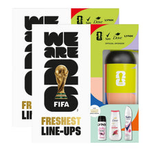 Load image into Gallery viewer, Freshest Line-Ups FIFA Gift Set for Her Body Wash, Spray &amp; Water Bottle