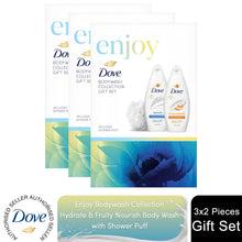 Load image into Gallery viewer, Dove Enjoy Bodywash Collection 2 Pieces Gift Set for Her with Shower Puff