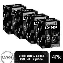 Load image into Gallery viewer, Lynx Black Duo &amp; Socks Gift Set 2 piece, Choose your pack 1,2,3 or 4