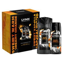 Load image into Gallery viewer, Lynx Black Vanilla Duo Gift Set, Premium Body Spray &amp; Wash, Long-Lasting Scent