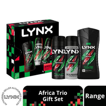 Load image into Gallery viewer, LYNX Africa Trio Gift Set 3 piece, Choose your pack 1,2,3 or 4