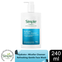 Load image into Gallery viewer, Simple Facial Cleanser Purify, Repair, Hydrate, Age Resist, Smooth+ Gel, 240ml