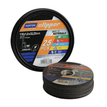 Load image into Gallery viewer, Clipper Multi-Material Cutting Discs 115 x 22.23mm (Tub of 25)