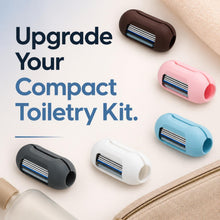 Load image into Gallery viewer, Envie 2-in-1 Travel Finger Razor Mini Shaver &amp; Portable Toothbrush Cover