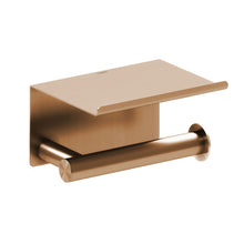 Load image into Gallery viewer, COSMIC Architect Toilet Roll Holder, With Cover, Brushed Copper Metal