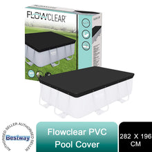 Load image into Gallery viewer, Bestway Flowclear Rectangular Black Power Steel PVC Tarpaulin, 282 x 196 cm