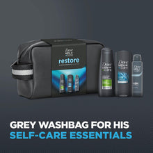 Load image into Gallery viewer, Dove Men+Care Gift Set Restore Clean Comfort Bodywash, Shampoo, Deodorant &amp; Pad