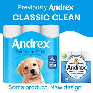 Andrex Toilet Roll Classic White Fragrance-Free 2 Ply Toilet Paper, 72 Rolls