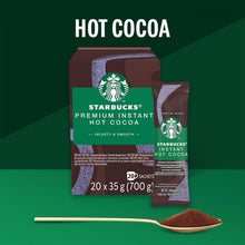 Load image into Gallery viewer, Starbucks Instant Hot Chocolate 20 Sachets 2 Pack Velvety &amp; Rich Chocolate Drink