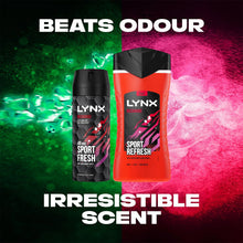 Load image into Gallery viewer, Lynx Recharge Sport Refresh Body Wash and Body Spray 2pcs Gift Set for Him
