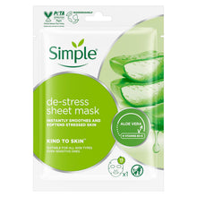 Load image into Gallery viewer, Simple Water Boost Daily Detox Sheet Mask Sensitive Skin 21ml
