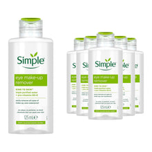 Load image into Gallery viewer, Simple Kind to Skin Eye Make-up Remover for Sensitive Skin 125ml, 3,6 or 12 Pack