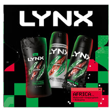 Load image into Gallery viewer, LYNX Africa Trio Gift Set 3 piece, Choose your pack 1,2,3 or 4