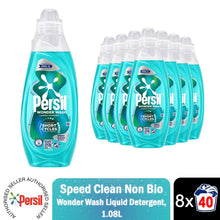 Load image into Gallery viewer, Persil Wonder Non Bio Speed Clean Liquid Detergent Quick Wash 1.08L (40W), 8pk