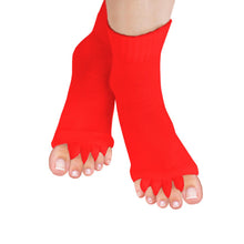 Load image into Gallery viewer, Flo Foot Alignment Socks Red Relieve Pain Therapy Comfort Support Pair Unisex