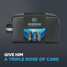 Load image into Gallery viewer, Dove Men+Care Gift Set Restore Clean Comfort Bodywash, Shampoo, Deodorant &amp; Pad