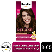 Load image into Gallery viewer, Palette Deluxe Creme Colouration 3-65 Chocolate Brown Hair Dye