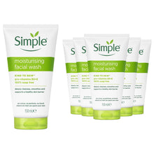 Load image into Gallery viewer, Simple Face Wash Range-Moisturising, Refreshing, Clear Pore Scrub or Glow, 150ml