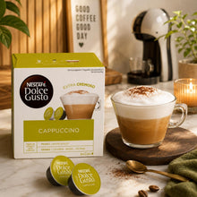 Load image into Gallery viewer, Nescafe Dolce Gusto Coffee Pods Caps Box of 16 Cappuccino Extra Cremoso