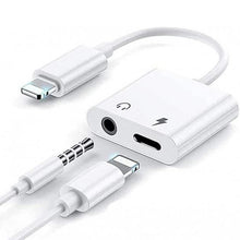 Load image into Gallery viewer, FX 2-in-1 Phone Audio Adapter for Phone 7/7plus, 8/8plus, XR - White