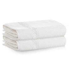 Load image into Gallery viewer, Supreme Egyptian Collection 100% Cotton Soft Hand Towel White, 50x85 cm 2pk