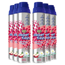 Load image into Gallery viewer, 1001 Carpet Fresh Apple &amp; Waterlily Upholstery Odour Remover Spray, 6x300ml