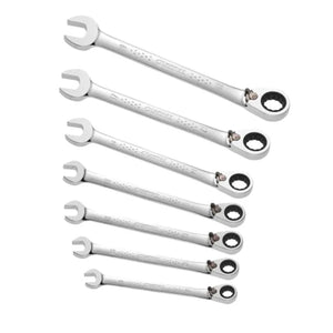 Ratchet Combination Spanner Set, 7 Piece