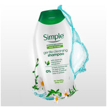 Load image into Gallery viewer, Simple Kind to Hair Gentle Care Shampoo 400ml Pro-Vitamin B5 Sensitive 6 Pack