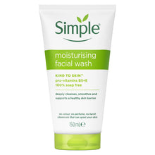 Load image into Gallery viewer, 2x150ml Simple Kind to Skin Moisturising/Purifying FacialWash for Sensitive Skin