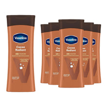 Load image into Gallery viewer, Vaseline Intensive Care Body Lotion Cocoa Radiant for Dry Skin 400ml, 6 Pack