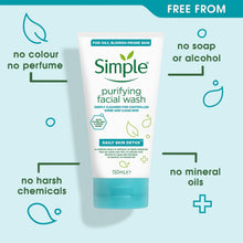 Load image into Gallery viewer, 2x150ml Simple Kind to Skin Moisturising/Purifying FacialWash for Sensitive Skin