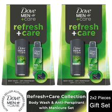 Load image into Gallery viewer, Dove Men+Care Refresh, Extra Fresh Body Wash, Deodorant and Manicure Gift Set