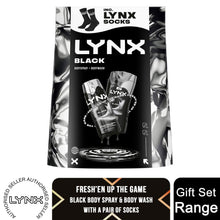 Load image into Gallery viewer, Lynx Black Duo Gift Set - Body Spray &amp; Bodywash Daily Freshness Grooming Kit